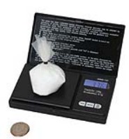 Portable Drug Scale, Weighs up to 250 g./8.82 oz